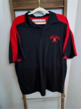 Black & Red Ohio State Polo Shirt (146)
